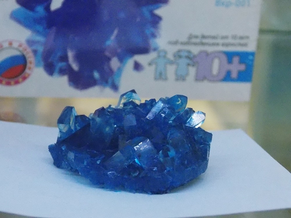 Набор – Выращивание кристаллов. Голубой кристалл  